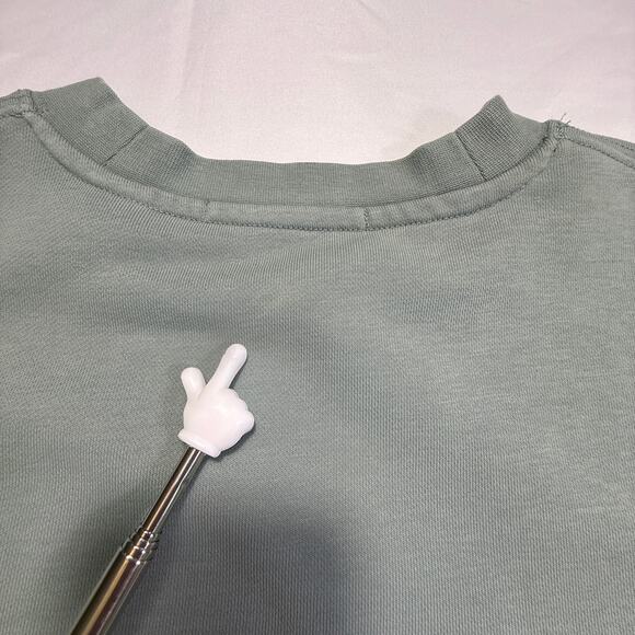 SCOTCH & SODA Amsterdam Couture Graphic Sweater SageGreen Size Large - Picture 3 of 13